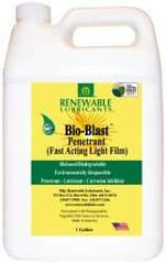 Renewable Lubricants - 1 Gal Bottle Thin Oily Film Penetrant/Lubricant - -22°F to 208°F - Best Tool & Supply