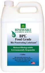 Renewable Lubricants - 1 Gal Bottle Thin Oily Film Penetrant/Lubricant - 0°F to 280°F, Food Grade - Best Tool & Supply