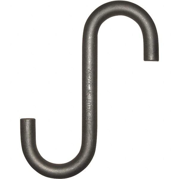 Peerless Chain - Trade Size 3/4", 2-1/4" Opening, Alloy Steel Shot Blasted/Rust Inhibitor S-Hook - 1,750 Lb Capacity, 3/4" Wire, 8-1/4" OAL - Best Tool & Supply