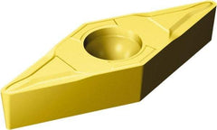 Sandvik Coromant - VBMT333 MF Grade 2015 Carbide Turning Insert - TiCN/Al2O3/TiN Finish, 35° Diamond, 3/8" Inscr Circle, 3/16" Thick, 3/64" Corner Radius - Best Tool & Supply