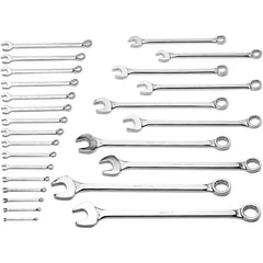 Wright Tool & Forge - 26 Pc, 1/4 - 2", 12-Point Combination Wrench Set - Exact Industrial Supply