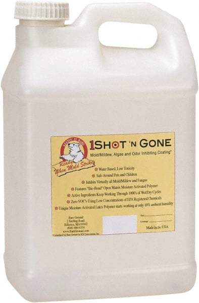 Bare Ground Solutions - 2.5 Gallons of 1 Shot Mold Inhibiting Coating - Moisture activated mold/mildew, algae, fungus prevention coating  It has zero VOC's and uses a low concentration of EPA registered chemicals. - Best Tool & Supply