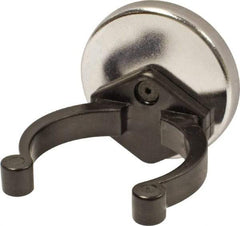 Mag-Mate - 38 Lb Max Pull Force, 5/16" Overall Height, 2.03" Diam, Ceramic Cup Magnet - Clamp Style, 2-1/8" Clamp Opening, Chrome Plated - Best Tool & Supply