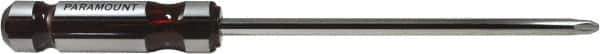 Paramount - #4, 13" OAL, Standard Phillips Screwdriver - 8" Blade Length, Round Shank, Acetate Handle - Best Tool & Supply