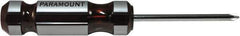 Paramount - #1, 7" OAL, Standard Phillips Screwdriver - 3" Blade Length, Round Shank, Acetate Handle - Best Tool & Supply