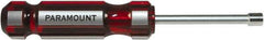 Paramount - 1/4" Solid Shaft Nutdriver - Color Coded Handle, 7-1/8" OAL - Best Tool & Supply