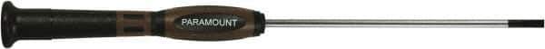 Paramount - Precision Slotted Screwdriver - Round Shank, Ergonomic Handle - Best Tool & Supply