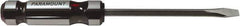 Paramount - 266mm OAL Standard Slotted Screwdriver - 152mm Blade Length, Square Shank, Acetate Handle - Best Tool & Supply