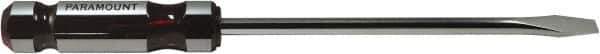 Paramount - Standard Slotted Screwdriver - Round Shank, Acetate Handle - Best Tool & Supply