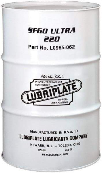 Lubriplate - 55 Gal Drum, Synthetic Gear Oil - 8°F to 420°F, 1088 SUS Viscosity at 100°F, 210 SUS Viscosity at 210°F, ISO 220 - Best Tool & Supply