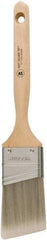 Wooster Brush - 1-1/2" Angled Synthetic Sash Brush - 2-7/16" Bristle Length, 7.13" Wood Fluted Handle - Best Tool & Supply