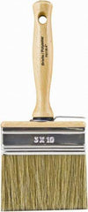 Wooster Brush - 5-1/2" Flat Hog Wall Brush - 3-1/4" Bristle Length, 5.44" Wood Threaded Wood Handle - Best Tool & Supply