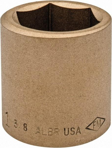 Ampco - 1-3/8", 3/4" Drive, Standard Hand Socket - 6 Points, 2" OAL, Aluminum Bronze - Best Tool & Supply