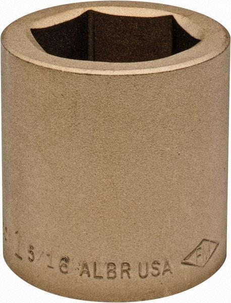 Ampco - 1-5/16", 3/4" Drive, Standard Hand Socket - 6 Points, 2" OAL, Aluminum Bronze - Best Tool & Supply