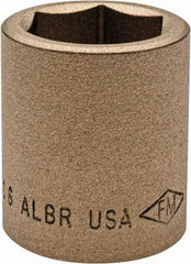 Ampco - 15/16", 1/2" Drive, Standard Hand Socket - 6 Points, 1-1/2" OAL, Aluminum Bronze - Best Tool & Supply