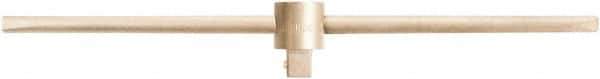 Ampco - 1/2" Drive Socket Sliding T-Handle - 12" OAL, Aluminum Bronze Finish - Best Tool & Supply