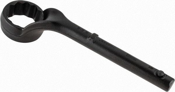 Proto - 2-3/8" 12 Point Pull Wrench - Single End, 13-3/4" OAL, Steel, Black Finish - Best Tool & Supply