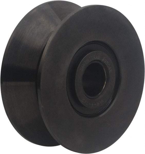 Accurate Bushing - 55mm Bore, 190mm Roller Diam x 70mm Width, Carbon Steel V-Grooved Yoke Roller - 159,200 N Dynamic Load Capacity, 73mm Overall Width - Best Tool & Supply