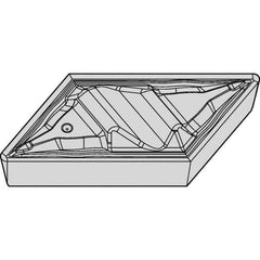 Kennametal - NPGR52 FP Grade KCP10 Carbide Turning Insert - TiCN/Al2O3 Finish, Parallelogram, 1/8" Thick, 1/32" Corner Radius - Best Tool & Supply