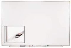 Ghent - 36-1/2" High x 48-1/2" Wide Porcelain on Steel Magnetic Marker Board - Aluminum Frame, 1.88" Deep - Best Tool & Supply