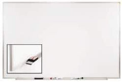 Ghent - 24" High x 36" Wide Porcelain on Steel Magnetic Marker Board - Aluminum Frame, 1.88" Deep - Best Tool & Supply