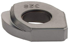 Iscar - HBRD.75 QF Grade IC328 Carbide Milling Insert - TiCN Finish, 0.183" Thick, 3/8" Corner Radius - Best Tool & Supply