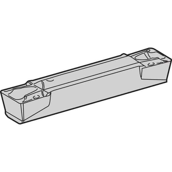 Kennametal - 0505A4G GUP Grade KCP10, 5.05mm Cutting Width Carbide Grooving Insert - 4.2mm Max Depth of Cut, Neutral, 0.4mm Corner Radius, TiCN/Al2O3/TiN Finish - Best Tool & Supply