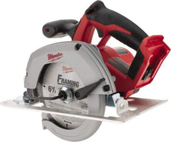 Milwaukee Tool - 18 Volt, 6-1/2" Blade, Cordless Circular Saw - 3,200 RPM, Lithium-Ion Batteries Not Included - Best Tool & Supply