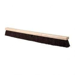 PRO-SOURCE - 36" Heavy Duty Palmyra Push Broom - 4" Bristle Length, Wood Block, Bolt-On Handle Connection, Handle Sold Separately - Best Tool & Supply