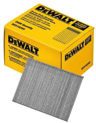 DeWALT - 16 Gauge 2-1/2" Long Finishing Nails for Power Nailers - Grade 2 Steel, Galvanized Finish, Straight Stick Collation - Best Tool & Supply