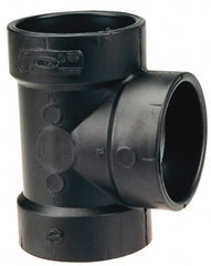 Drain, Waste & Vent Pipe Fittings; Type: Vent Tee; Fitting Size: 2 in; Material: ABS; Material: ABS; End Connection: Hub x Hub; Fitting Type: Vent Tee; Fitting Size: 2 in; Material: ABS