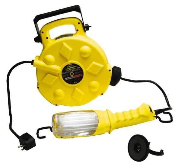 Bayco - 120 Volt, 26 Watt, Electric, Fluorescent Portable Handheld Work Light - 50' Cord, 1 Head, 1,800 Lumens, Polypropylene, 384mm Long x 351mm Wide x 135mm High - Best Tool & Supply