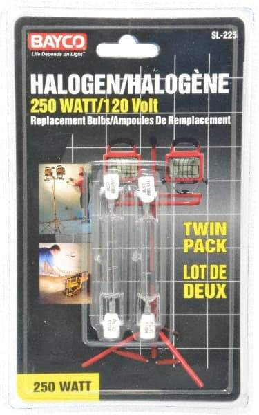 Bayco - 3 Inch Long, Portable Work Light Replacement Bulb - 250 Watt, 110/120 VAC, 120 V For Bayco Models: 1075 & 1082. - Best Tool & Supply