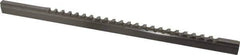 Value Collection - 6mm Keyway Width, Style C-1, Keyway Broach - High Speed Steel, Bright Finish, 3/8" Broach Body Width, 25/64" to 2-1/2" LOC, 11-3/4" OAL - Best Tool & Supply