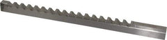 Value Collection - 12mm Keyway Width, Style D-1, Keyway Broach - High Speed Steel, Bright Finish, 9/16" Broach Body Width, 1" to 6" LOC, 13-7/8" OAL - Best Tool & Supply