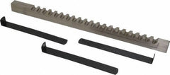 Value Collection - 18mm Keyway Width, Style E-1, Keyway Broach - High Speed Steel, Bright Finish, 3/4" Broach Body Width, 1" to 6" LOC, 15-1/2" OAL - Best Tool & Supply