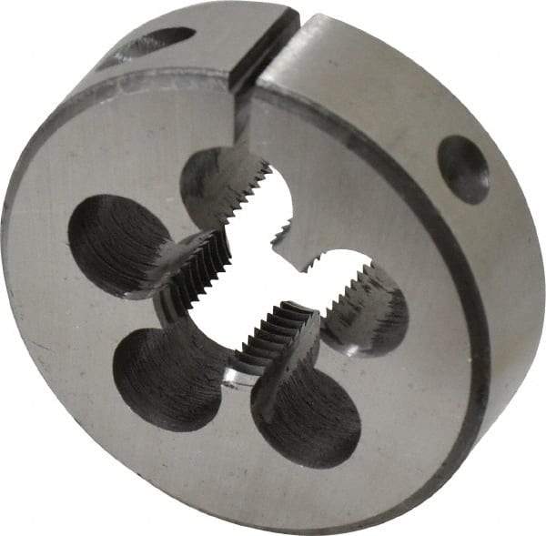 Interstate - 3/8-18 NPS Thread, Round Pipe Die - 2" Outside Diam, High Speed Steel - Exact Industrial Supply