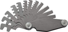 Value Collection - 12 Leaf, 2 to 20mm Pitch Range, Screw Pitch Gage - 30° Thread Angle - Best Tool & Supply