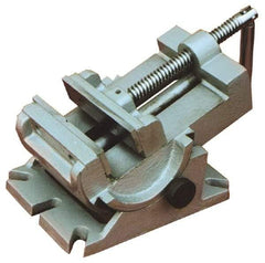 Interstate - 4-1/4" Jaw Opening Capacity x 1-1/2" Throat Depth, Horizontal Drill Press Vise - 4-1/2" Wide x 1-1/2" High Jaw, Stationary Base, Standard Speed, 7-1/2" OAL x 4.33" Overall Height - Best Tool & Supply