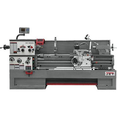 Jet - 16" Swing, 60" Between Centers, 230 Volt, Triple Phase Engine Lathe - 7MT Taper, 7-1/2 hp, 25 to 1,800 RPM, 3-1/8" Bore Diam, 40" Deep x 48" High x 116-1/2" Long - Best Tool & Supply