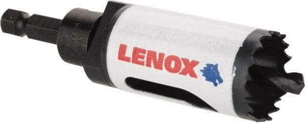 Lenox - 1-1/8" Diam, 1-9/16" Cutting Depth, Hole Saw - Bi-Metal Saw, Toothed Edge - Best Tool & Supply