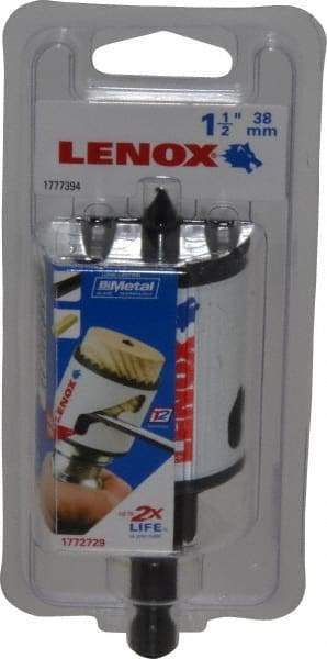 Lenox - 1-1/2" Diam, 1-9/16" Cutting Depth, Hole Saw - Bi-Metal Saw, Toothed Edge - Best Tool & Supply