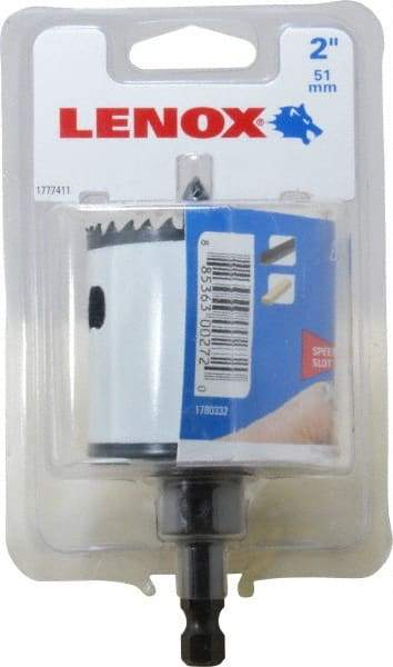 Lenox - 2" Diam, 1-9/16" Cutting Depth, Hole Saw - Bi-Metal Saw, Toothed Edge - Best Tool & Supply