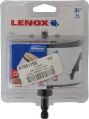 Lenox - 3-5/8" Diam, 1-9/16" Cutting Depth, Hole Saw - Bi-Metal Saw, Toothed Edge - Best Tool & Supply