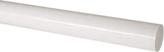 Made in USA - 1' Long, 2-1/2" Diam, Acetal Plastic Rod - Natural (Color) - Best Tool & Supply