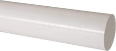 Made in USA - 1' Long, 3" Diam, Acetal Plastic Rod - Natural (Color) - Best Tool & Supply