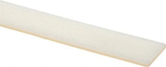 Made in USA - 2 Ft. Long x 1 Inch Wide x 1/8 Inch High, Nylon, Rectangular Plastic Bar - Natural - Best Tool & Supply