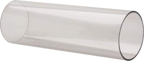 Made in USA - 4 Inch Outside Diameter x 2 Ft. Long, Plastic Round Tube - Polycarbonate - Best Tool & Supply