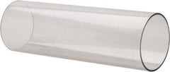 Made in USA - 4 Inch Outside Diameter x 1 Ft. Long, Plastic Round Tube - Polycarbonate - Best Tool & Supply