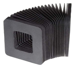 Made in USA - 0.02 Inch Thick, Polyester Square Flexible Bellows - 3 x 3 Inch Inside Square - Best Tool & Supply